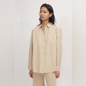 Nili Lotan Beige Cotton Button-Down Shirt